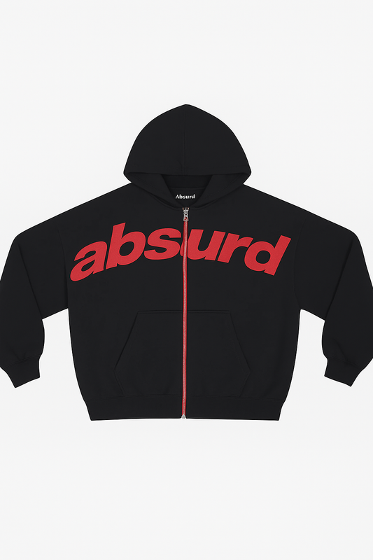 Absurd Bold Logo Zip-Up Hoodie