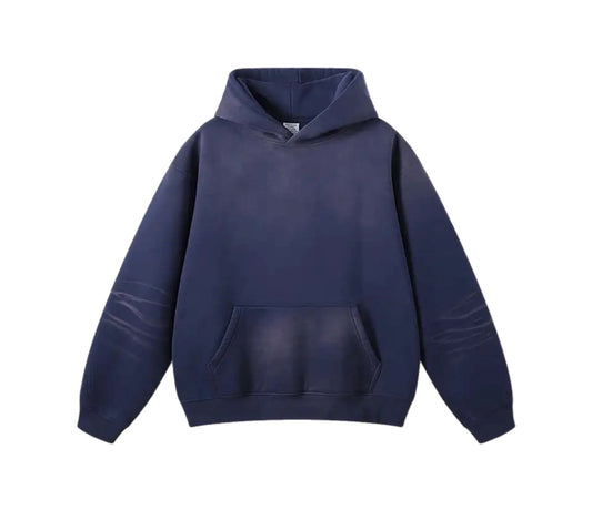 Washed Gradient Retro Hoodie